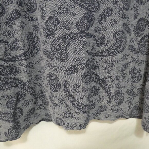 MODANGO MILANO | XXL | Blue Paisley Pattern Short Sleeve Polo Shirt - Picture 13 of 14